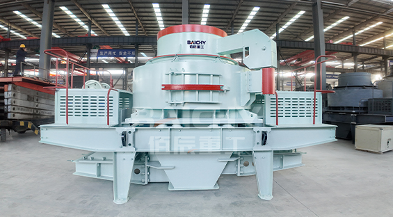 VSI5X离心冲击式破碎机 工厂车间成品实拍 花岗岩河卵石制砂机